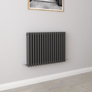 Aica Sanitaire - aica Traditional Radiator Central Heating Cast Iron Style 3 Column Horizontal 600x830mm Anthracite Aica Sanitaire - aica Traditional Radiator Central Heating Cast Iron Style 3 Column Horizontal 600x830mm Anthracite