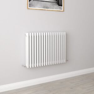 AICA SANITAIRE Aica Traditional Radiator Central Heating Cast Iron Style 3 Column Horizontal 600x830mm White AICA SANITAIRE Aica Traditional Radiator Central Heating Cast Iron Style 3 Column Horizontal 600x830mm White