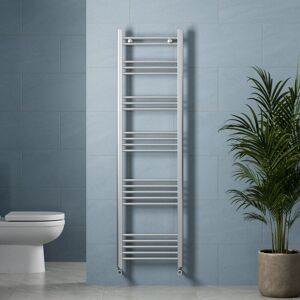 DURATHERM Chrome Straight Heated Towel Rail Bathroom Radiator Ladder Flat 1600 x 450mm DURATHERM Chrome Straight Heated Towel Rail Bathroom Radiator Ladder Flat 1600 x 450mm