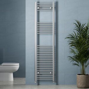 DuraTherm Chrome Flat Straight Heated Towel Rail Bathroom Radiator Designer 1800 x 450mm DuraTherm Chrome Flat Straight Heated Towel Rail Bathroom Radiator Designer 1800 x 450mm