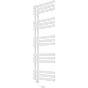 NRG - Electric Bathroom Prefilled D-shape Heated Towel Rail Radiator Thermostatic Heating Rads 1600x600mm White with Smart WiFi NRG - Electric Bathroom Prefilled D-shape Heated Towel Rail Radiator Thermostatic Heating Rads 1600x600mm White with Smart WiFi