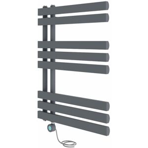 NRG Electric Bathroom Prefilled D-shape Heated Towel Rail Radiator Thermostatic Heating Rads 800x600mm Sand Grey with Smart WiFi NRG Electric Bathroom Prefilled D-shape Heated Towel Rail Radiator Thermostatic Heating Rads 800x600mm Sand Grey with Smart WiFi