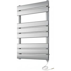 MANISSA Electric Richmond Heated Towel Rail Chrome Flat Panel 500mm W x 800mm H Bathroom Towel Radiator MANISSA Electric Richmond Heated Towel Rail Chrome Flat Panel 500mm W x 800mm H Bathroom Towel Radiator