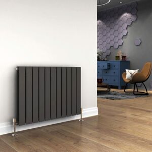 Elegant - 600 x 836mm Anthracite Designer Radiator Horizontal Flat Panel Double Panel Rad Elegant - 600 x 836mm Anthracite Designer Radiator Horizontal Flat Panel Double Panel Rad