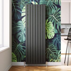 Elegant - Steel Radiator Anthracite Double Flat Panel Rad Vertical Column Central Heating 1800x608mm Elegant - Steel Radiator Anthracite Double Flat Panel Rad Vertical Column Central Heating 1800x608mm