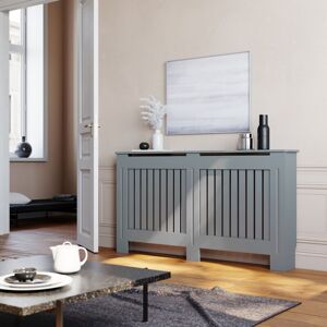 Elegant - Grey Radiator Covers Vertical Slat Paint Cabinet large for Office Hallway Living Room Bedroom Elegant - Grey Radiator Covers Vertical Slat Paint Cabinet large for Office Hallway Living Room Bedroom