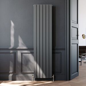 Elegant - Vertical Flat Column Designer Radiator Wall/Floor Mounted Central Heating Rad 1800x452mm Anthracite Flat Double Panel Radiator Elegant - Vertical Flat Column Designer Radiator Wall/Floor Mounted Central Heating Rad 1800x452mm Anthracite Flat Double Panel Radiator