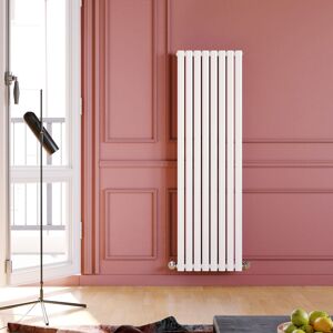 Elegant - Vertical Radiator 1600 x 472mm Single Panel Designer White Oval Column Heating Rad Elegant - Vertical Radiator 1600 x 472mm Single Panel Designer White Oval Column Heating Rad