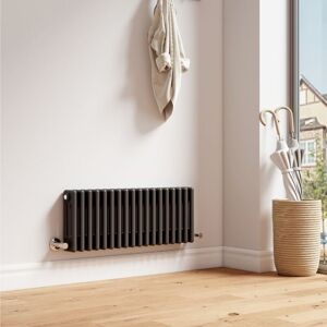 EMKE Anthracite Designer Radiator Traditional Triple Horizontal Cast Iron Radiator 300x830mm EMKE Anthracite Designer Radiator Traditional Triple Horizontal Cast Iron Radiator 300x830mm