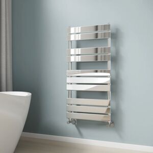 Chrome Bathroom Flat Panel Heated Towel Rail Radiator Central Heating Towel Rails Radiator Ladder 1000x500mm - Emke Chrome Bathroom Flat Panel Heated Towel Rail Radiator Central Heating Towel Rails Radiator Ladder 1000x500mm - Emke