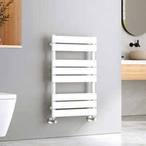 EMKE Bathroom Ladder Radiator White Flat Panel Heated Towel Rail Central Heating Towel Rails 800 x 500 mm EMKE Bathroom Ladder Radiator White Flat Panel Heated Towel Rail Central Heating Towel Rails 800 x 500 mm
