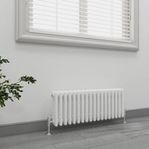 Central Heating Rads Cast Iron Style 3 Column Horizontal White Traditional Radiator 300x830mm - Emke Central Heating Rads Cast Iron Style 3 Column Horizontal White Traditional Radiator 300x830mm - Emke