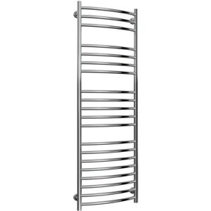 Reina - Eos Curved Heated Towel Rail 1500mm h x 500mm w Polished Stainless Steel Reina - Eos Curved Heated Towel Rail 1500mm h x 500mm w Polished Stainless Steel