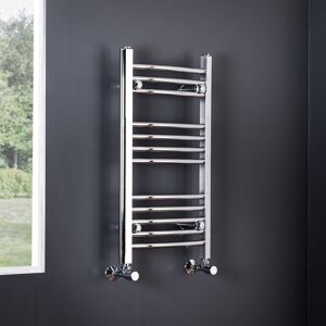 Curved Chrome Heated Towel Rail 700x400mm - Warmehaus Curved Chrome Heated Towel Rail 700x400mm - Warmehaus