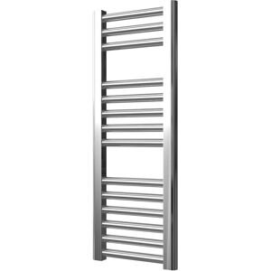 Greenedhouse - Extra High Heat Output Chrome Central Heating Towel Rail 300 x 800mm Flat Bathroom Radiator Heater Greenedhouse - Extra High Heat Output Chrome Central Heating Towel Rail 300 x 800mm Flat Bathroom Radiator Heater