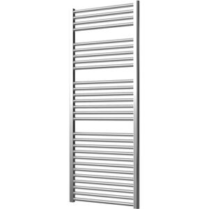 Greenedhouse - Extra High Heat Output Chrome Central Heating Towel Rail 600 x 1500mm Flat Bathroom Radiator Heater Greenedhouse - Extra High Heat Output Chrome Central Heating Towel Rail 600 x 1500mm Flat Bathroom Radiator Heater