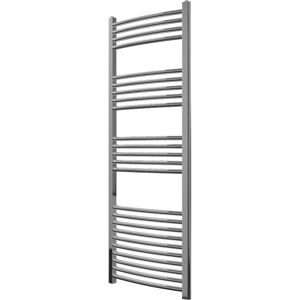 Greenedhouse - Extra High Heat Output Chrome Central Heating Towel Rail 500 x 1500mm Curved Bathroom Radiator Heater Greenedhouse - Extra High Heat Output Chrome Central Heating Towel Rail 500 x 1500mm Curved Bathroom Radiator Heater