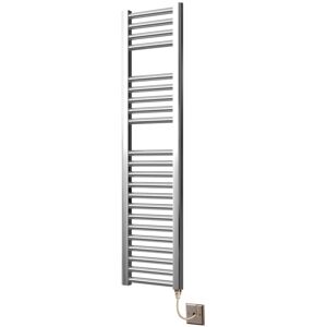 MANISSA Greenedhouse - Extra High Heat Output Chrome Electric Towel Rail 300 x 1200mm Flat Bathroom Radiator Heater MANISSA Greenedhouse - Extra High Heat Output Chrome Electric Towel Rail 300 x 1200mm Flat Bathroom Radiator Heater