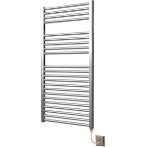 MANISSA Greenedhouse - Extra High Heat Output Chrome Electric Towel Rail 600 x 1200mm Flat Bathroom Radiator Heater MANISSA Greenedhouse - Extra High Heat Output Chrome Electric Towel Rail 600 x 1200mm Flat Bathroom Radiator Heater