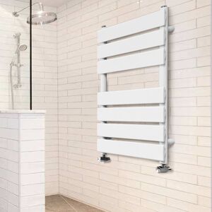 Warmehaus - Flat Panel Bathroom Heated Towel Rail Ladder Radiator Warmer -650x500mm White Warmehaus - Flat Panel Bathroom Heated Towel Rail Ladder Radiator Warmer -650x500mm White