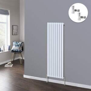 NRG Flat Panel Designer Radiator Bathroom Central Heating Radiators White with Angled Manual Pair of Valves 1600 x 544mm Vertical Single NRG Flat Panel Designer Radiator Bathroom Central Heating Radiators White with Angled Manual Pair of Valves 1600 x 544mm Vertical Single