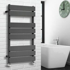 NRG - Flat Panel Heated Towel Rail Bathroom Rad Radiator Anthracite 800x450 mm NRG - Flat Panel Heated Towel Rail Bathroom Rad Radiator Anthracite 800x450 mm