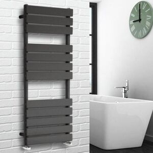 NRG - Flat Panel Heated Towel Rail Bathroom Rad Radiator Anthracite 1200x450mm NRG - Flat Panel Heated Towel Rail Bathroom Rad Radiator Anthracite 1200x450mm