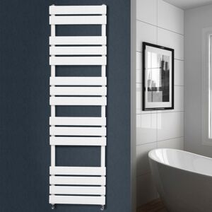 NRG - Flat Panel Heated Towel Rail Bathroom Rad Radiator White 1600x450mm NRG - Flat Panel Heated Towel Rail Bathroom Rad Radiator White 1600x450mm