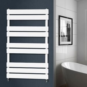 NRG - Flat Panel Heated Towel Rail Bathroom Rad Radiator White 1000x600mm NRG - Flat Panel Heated Towel Rail Bathroom Rad Radiator White 1000x600mm
