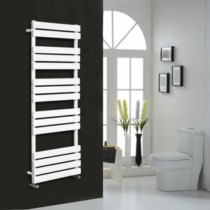 NRG - Flat Panel Heated Towel Rail Bathroom Rad Radiator White 1600x450mm NRG - Flat Panel Heated Towel Rail Bathroom Rad Radiator White 1600x450mm