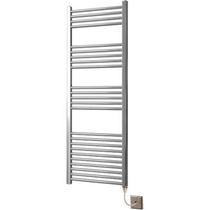 Greenedhouse - York Flat Chrome Electric Towel Rail 500 x 1400mm Towel Radiator Greenedhouse - York Flat Chrome Electric Towel Rail 500 x 1400mm Towel Radiator