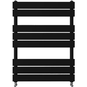 Sky Bathroom - Heated Towel Rail Radiator 800x600mm Black Flat Panel Sky Bathroom - Heated Towel Rail Radiator 800x600mm Black Flat Panel