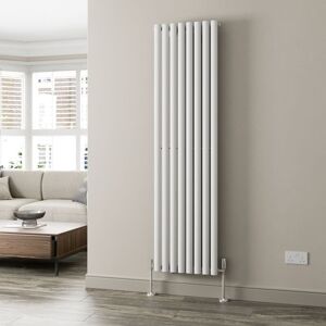 Duratherm - White Oval Column Designer Radiator Vertical Horizontal 1800 x 480mm Single Panel Duratherm - White Oval Column Designer Radiator Vertical Horizontal 1800 x 480mm Single Panel