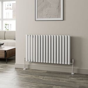 Duratherm - White Oval Column Designer Radiator Vertical Horizontal 600 x 1020mm Single Panel Duratherm - White Oval Column Designer Radiator Vertical Horizontal 600 x 1020mm Single Panel