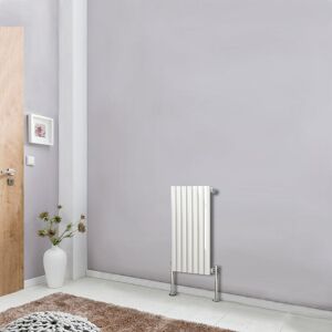 NRG Horizontal 600x413mm Single Panel Oval Column Designer Radiator White Bathroom Central Heating NRG Horizontal 600x413mm Single Panel Oval Column Designer Radiator White Bathroom Central Heating