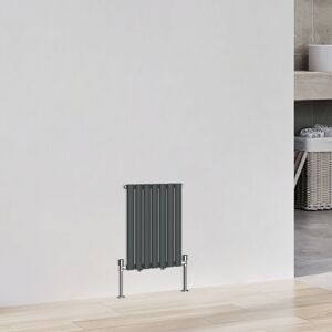 NRG Horizontal Designer Oval Column Central Heating Radiator Heater Single 600x413mm Anthracite NRG Horizontal Designer Oval Column Central Heating Radiator Heater Single 600x413mm Anthracite