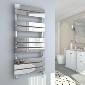 Warmehaus - Chrome Flat Panel Heated Towel Rail 1000x450mm Warmehaus - Chrome Flat Panel Heated Towel Rail 1000x450mm