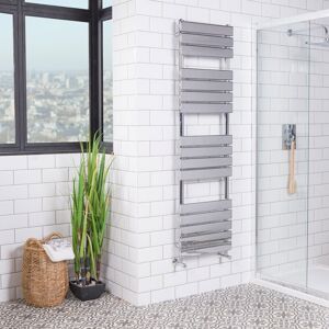 Warmehaus - Chrome Flat Panel Heated Towel Rail 1600x450mm Warmehaus - Chrome Flat Panel Heated Towel Rail 1600x450mm