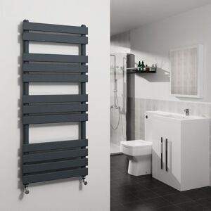 Warmehaus - Sand Grey Flat Panel Heated Towel Rail Radiator 1200x500mm Warmehaus - Sand Grey Flat Panel Heated Towel Rail Radiator 1200x500mm