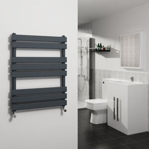 Warmehaus - Sand Grey Flat Panel Heated Towel Rail Radiator 800x600mm Warmehaus - Sand Grey Flat Panel Heated Towel Rail Radiator 800x600mm