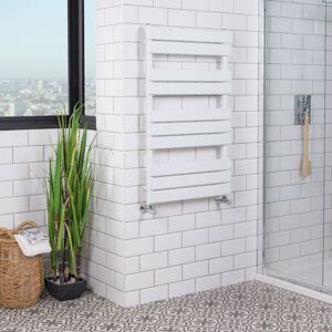 Warmehaus - White Flat Panel Heated Towel Rail 1000x600mm Warmehaus - White Flat Panel Heated Towel Rail 1000x600mm