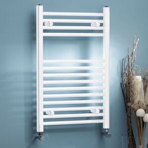 Kartell - White 800mm x 300mm Straight 22mm Towel Rail - STR308W Kartell - White 800mm x 300mm Straight 22mm Towel Rail - STR308W