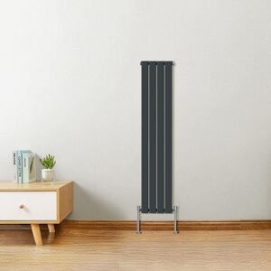 Warmehaus - Anthracite Single Flat Panel Vertical Radiator 1600x272mm Warmehaus - Anthracite Single Flat Panel Vertical Radiator 1600x272mm