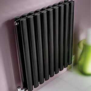 Kartell - Aspen Anthracite 600mm x 790mm Single Panel Designer Horizontal Radiator - ASP60-79SA Kartell - Aspen Anthracite 600mm x 790mm Single Panel Designer Horizontal Radiator - ASP60-79SA