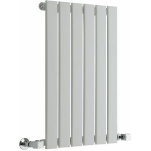 Milano - Alpha - Modern White Horizontal Single Flat Panel Radiator - 635mm x 420mm Milano - Alpha - Modern White Horizontal Single Flat Panel Radiator - 635mm x 420mm