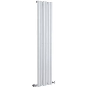 Milano Aruba White Vertical Column Single Oval Panel Radiator - 1780mm x 354mm Milano Aruba White Vertical Column Single Oval Panel Radiator - 1780mm x 354mm