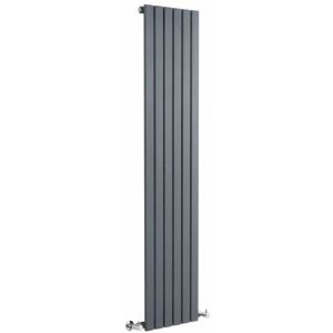 Milano - Capri - Modern Anthracite Vertical Column Single Flat Panel Radiator - 1600mm x 354mm Milano - Capri - Modern Anthracite Vertical Column Single Flat Panel Radiator - 1600mm x 354mm