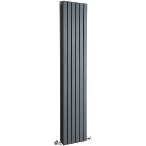 Milano - Capri - Modern Anthracite Vertical Column Double Flat Panel Radiator - 1780mm x 354mm Milano - Capri - Modern Anthracite Vertical Column Double Flat Panel Radiator - 1780mm x 354mm