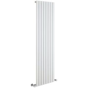 Milano - Capri - Modern White Vertical Column Single Flat Panel Radiator - 1600mm x 472mm Milano - Capri - Modern White Vertical Column Single Flat Panel Radiator - 1600mm x 472mm