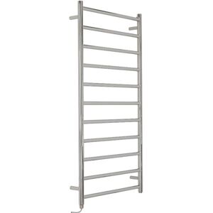 Milano - Esk Electric - Modern Chrome Flat Ladder Style Stainless Steel Heated Towel Rail Radiator - 1200mm x 600mm Milano - Esk Electric - Modern Chrome Flat Ladder Style Stainless Steel Heated Towel Rail Radiator - 1200mm x 600mm